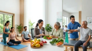 How Yoga, Diet & Physiotherapy Work Together for Total Wellness?